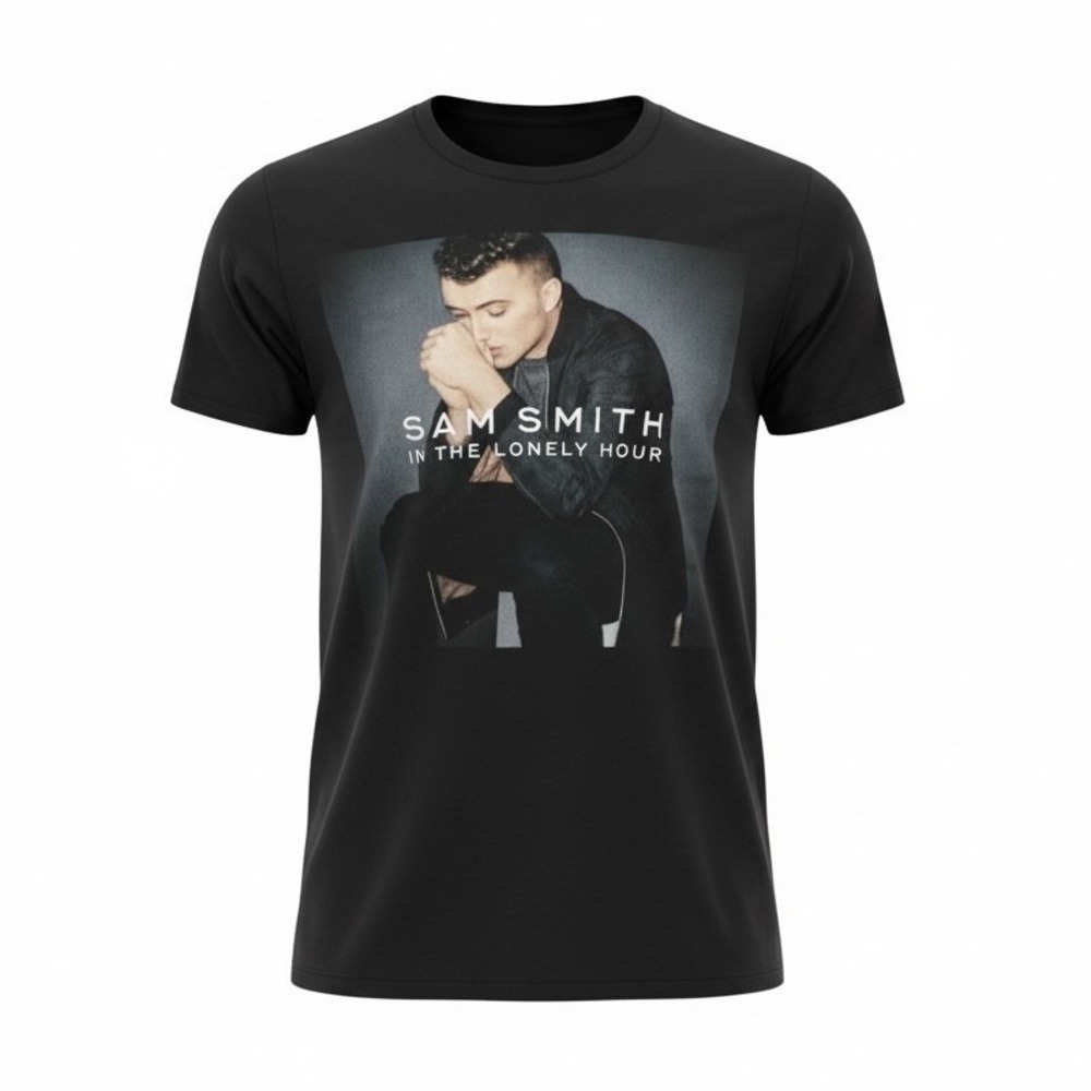 Sam Smith‎ In the Lonely Hour Tour Concert T Shirt 2015 Medium Black
